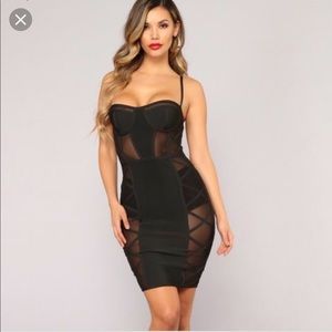 Black bandage dress